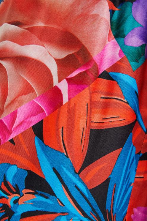 oblačila NFXLT1078 ženske Desigual cvetlične palazzo hlače