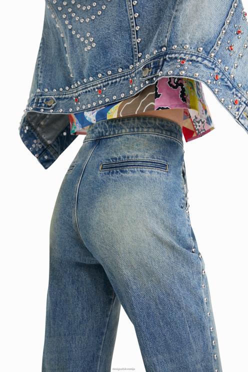 oblačila NFXLT1112 ženske Desigual johnson hartig široke kavbojke