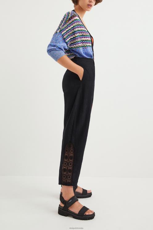 oblačila NFXLT1137 ženske Desigual rustikalne široke hlače