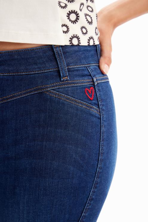 oblačila NFXLT141 ženske Desigual ozke kavbojke push-up