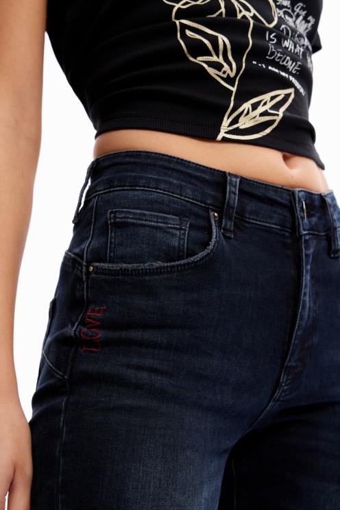 oblačila NFXLT173 ženske Desigual ozke kavbojke push-up