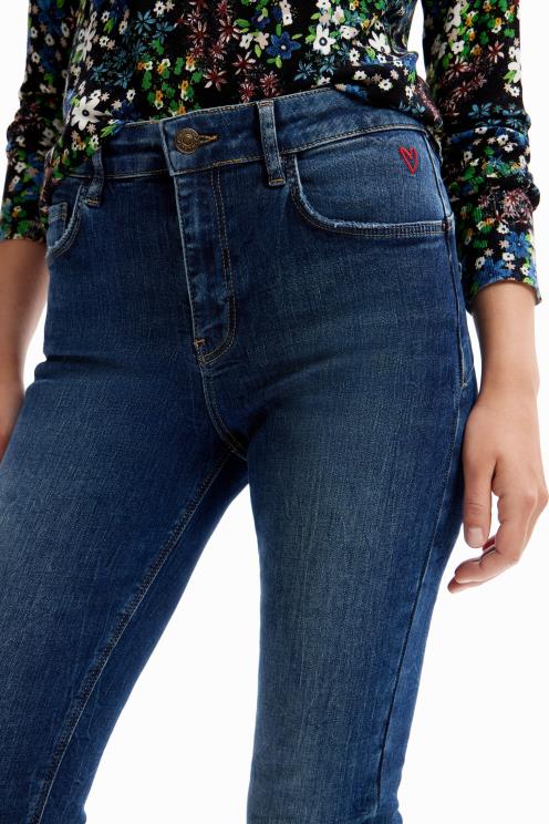 oblačila NFXLT182 ženske Desigual ozke kavbojke push-up