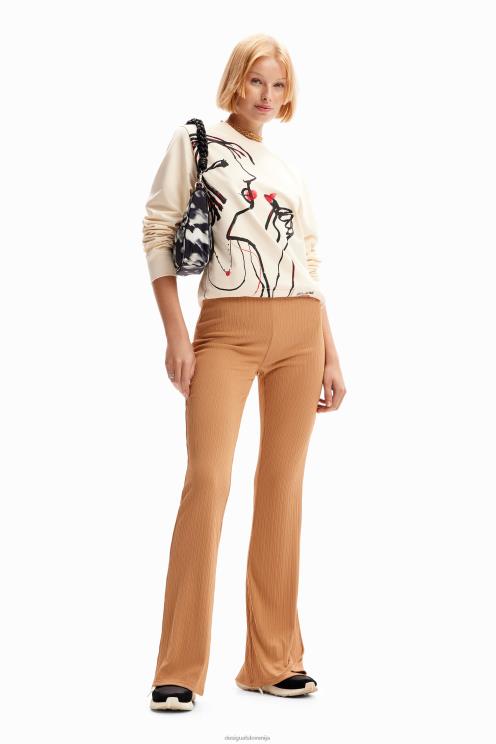 oblačila NFXLT18 ženske Desigual raztegljive široke hlače