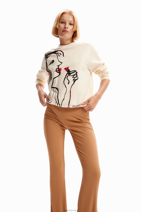 oblačila NFXLT18 ženske Desigual raztegljive široke hlače