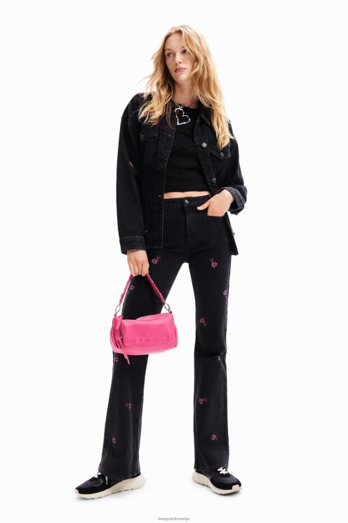 oblačila NFXLT223 ženske Desigual cvetlične kavbojke