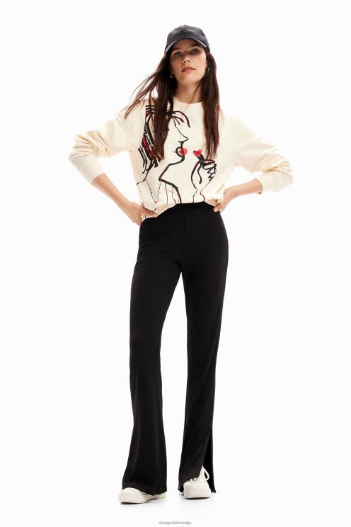 oblačila NFXLT225 ženske Desigual raztegljive široke hlače