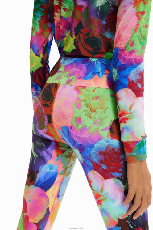 oblačila NFXLT282 ženske Desigual cvetlične raztegljive pajkice