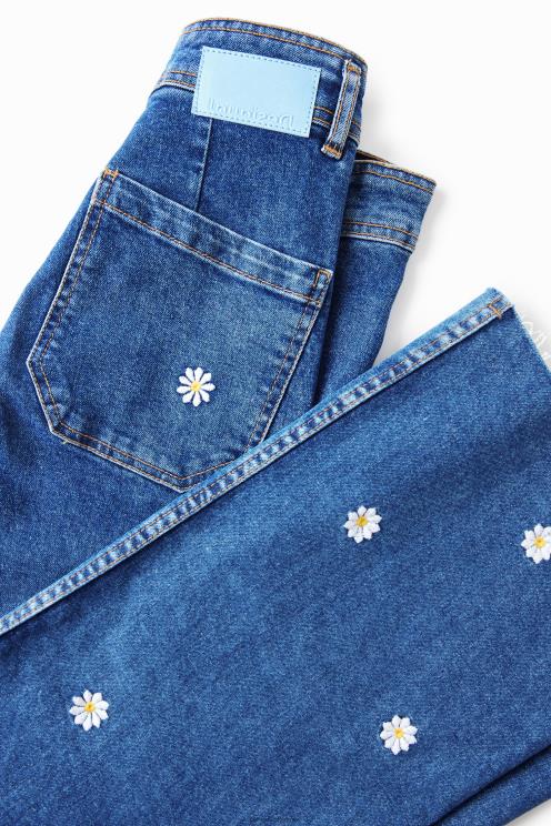 oblačila NFXLT318 ženske Desigual daisy odrezane culotte kavbojke