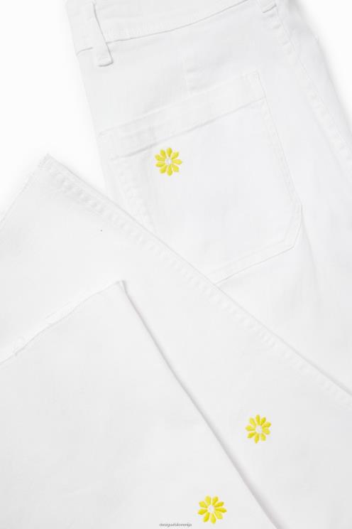 oblačila NFXLT379 ženske Desigual daisy odrezane culotte kavbojke