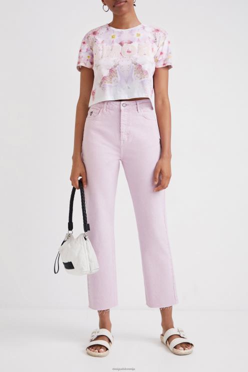 oblačila NFXLT437 ženske Desigual ravne odrezane kavbojke