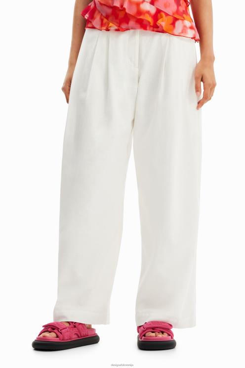 oblačila NFXLT460 ženske Desigual široke nagubane hlače