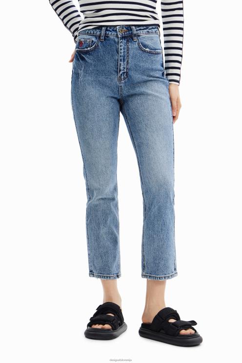 oblačila NFXLT517 ženske Desigual ravne kavbojke grazer