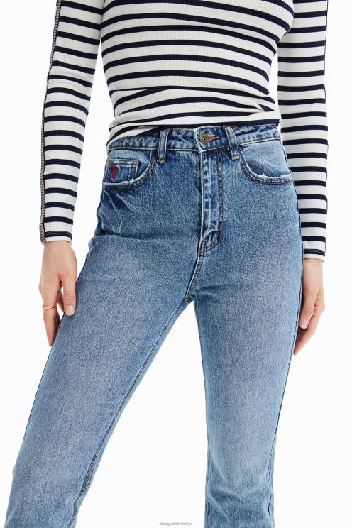 oblačila NFXLT517 ženske Desigual ravne kavbojke grazer