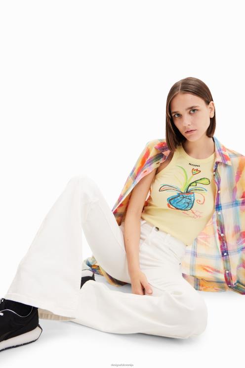 oblačila NFXLT527 ženske Desigual dolge široke kavbojke