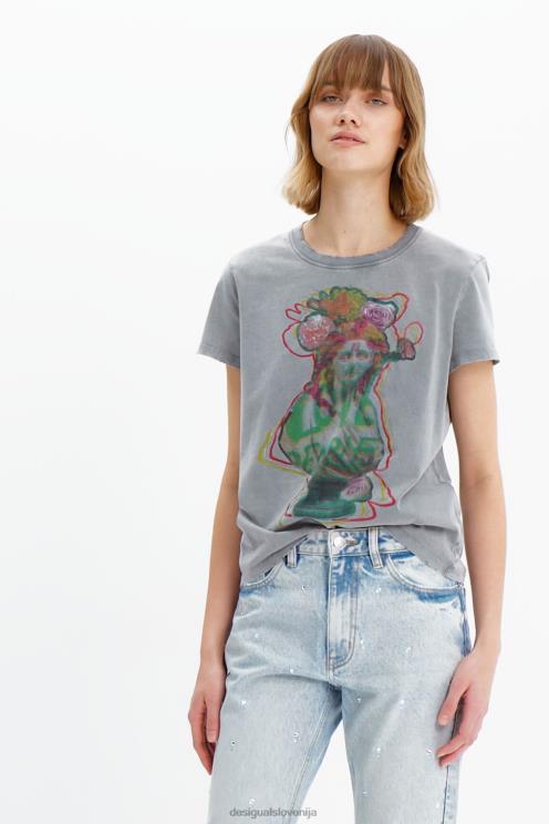 oblačila NFXLT583 ženske Desigual rhinestone ravne kavbojke