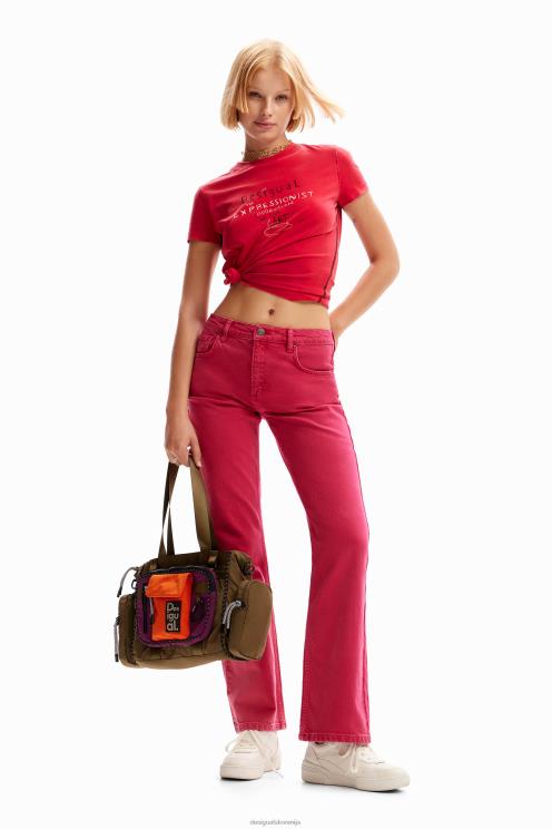 oblačila NFXLT69 ženske Desigual navadne široke kavbojke