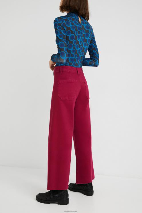 oblačila NFXLT735 ženske Desigual odrezane kavbojke culotte