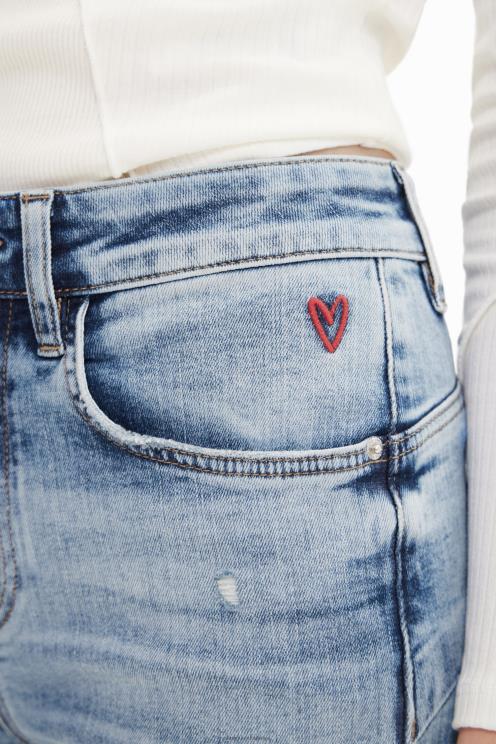 oblačila NFXLT766 ženske Desigual ozke kavbojke push-up