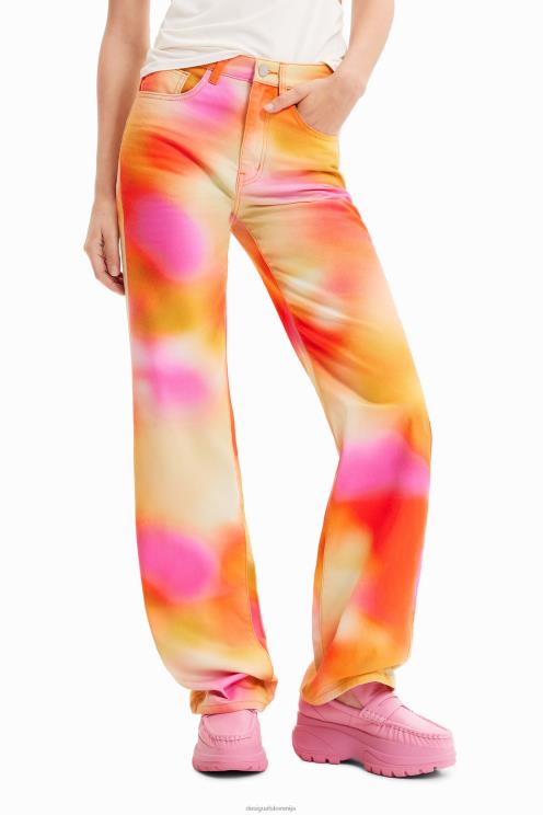 oblačila NFXLT781 ženske Desigual maitrepierre večbarvne široke kavbojke