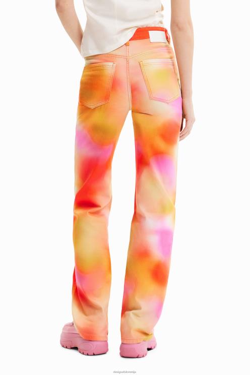 oblačila NFXLT781 ženske Desigual maitrepierre večbarvne široke kavbojke