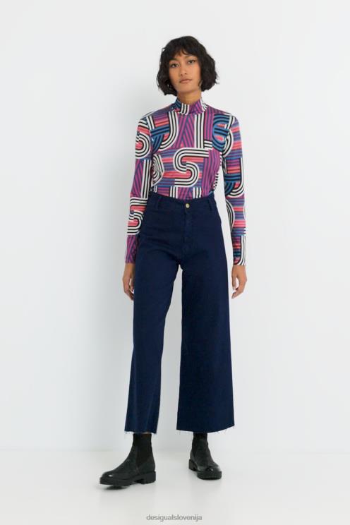 oblačila NFXLT813 ženske Desigual odrezane kavbojke culotte