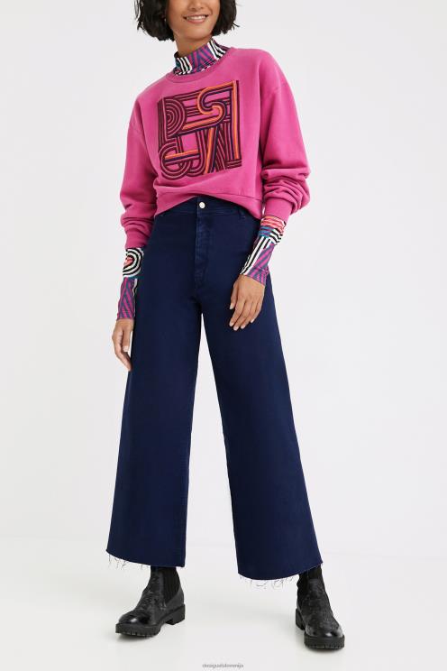 oblačila NFXLT813 ženske Desigual odrezane kavbojke culotte