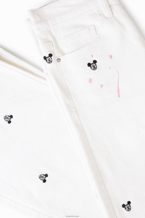 oblačila NFXLT837 ženske Desigual disneyjeve Mickey Mouse skrajšane culotte kavbojke