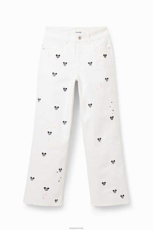 oblačila NFXLT837 ženske Desigual disneyjeve Mickey Mouse skrajšane culotte kavbojke