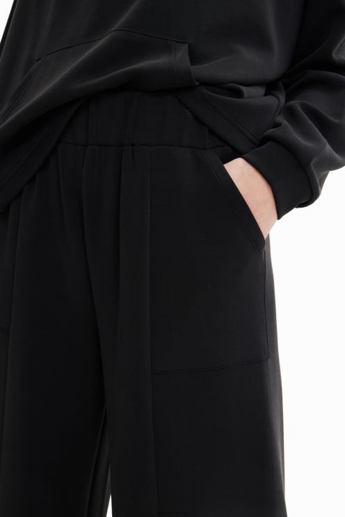 oblačila NFXLT918 ženske Desigual na dotik mehke široke hlače