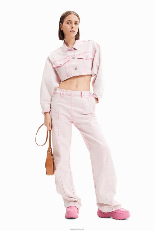 oblačila NFXLT924 ženske Desigual široke ravne kavbojke maitrepierre