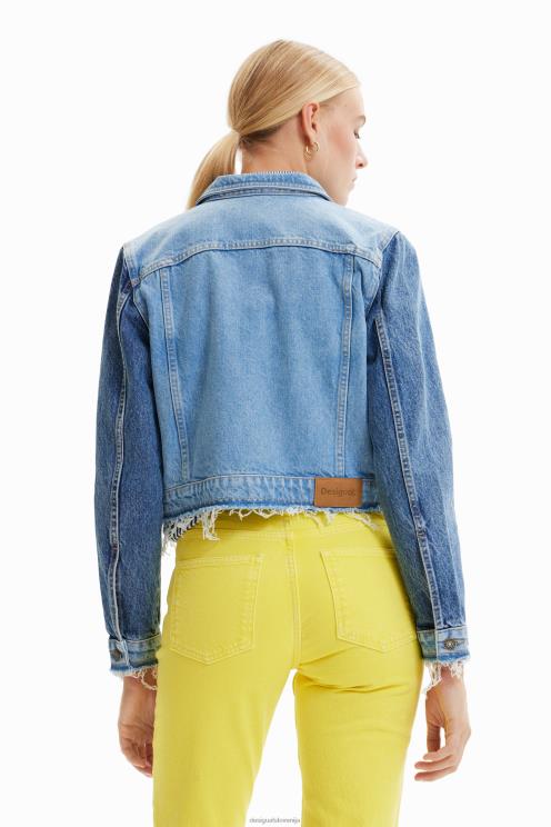 oblačila NFXLT1016 ženske Desigual kratka tovornjaška jakna iz jeansa