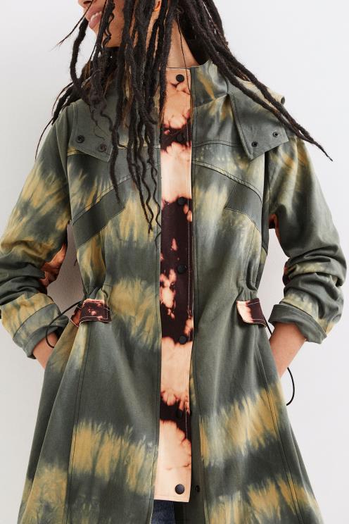 oblačila NFXLT1025 ženske Desigual parka na kravato