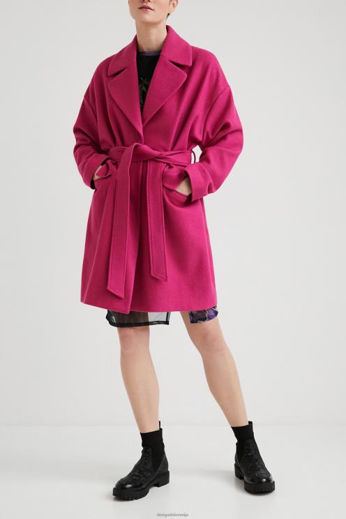 oblačila NFXLT1028 ženske Desigual 3/4 volnen pas za plašč