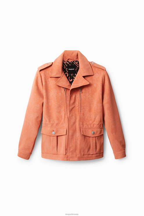 oblačila NFXLT1062 ženske Desigual ravna jakna z več žepi