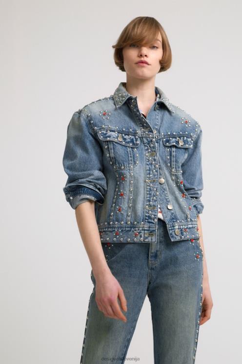 oblačila NFXLT1065 ženske Desigual johnson hartig jeans jakna z jeklenkami