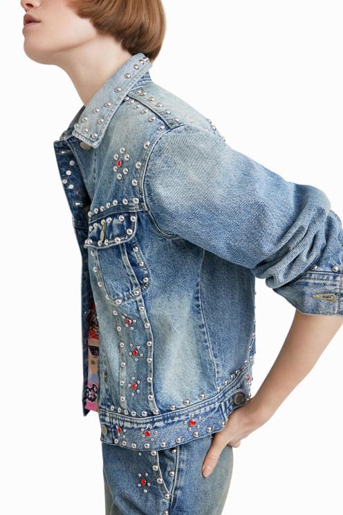 oblačila NFXLT1065 ženske Desigual johnson hartig jeans jakna z jeklenkami