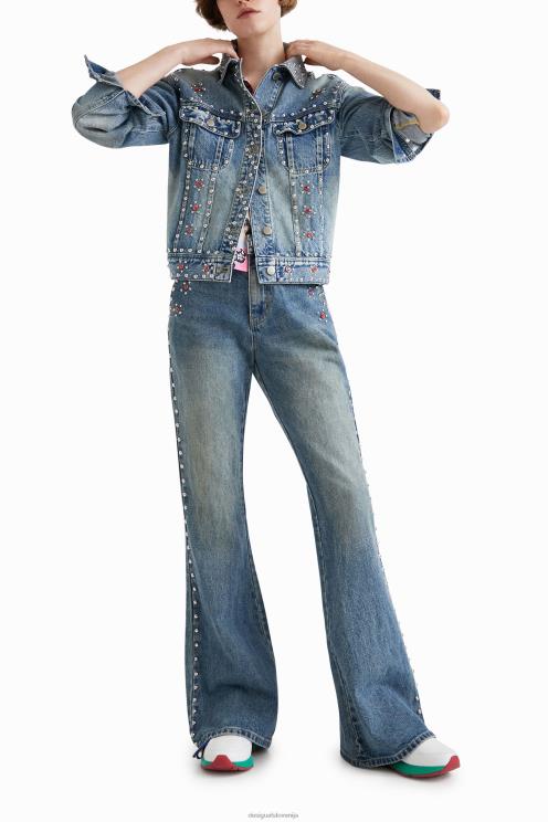 oblačila NFXLT1065 ženske Desigual johnson hartig jeans jakna z jeklenkami