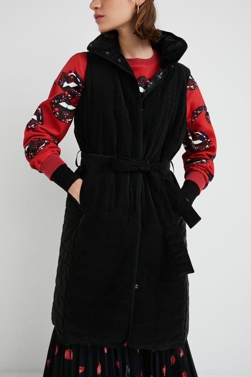 oblačila NFXLT1066 ženske Desigual dolga prešita jopica