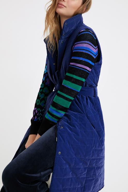 oblačila NFXLT1067 ženske Desigual dolga prešita jopica