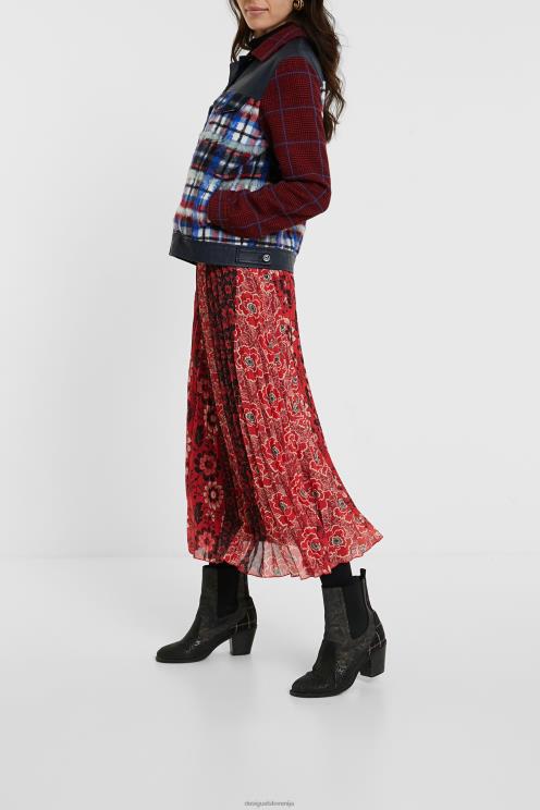 oblačila NFXLT1080 ženske Desigual krznena jakna iz tartana