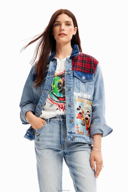 oblačila NFXLT159 ženske Desigual mickey mouse denim tovornjakarska jakna