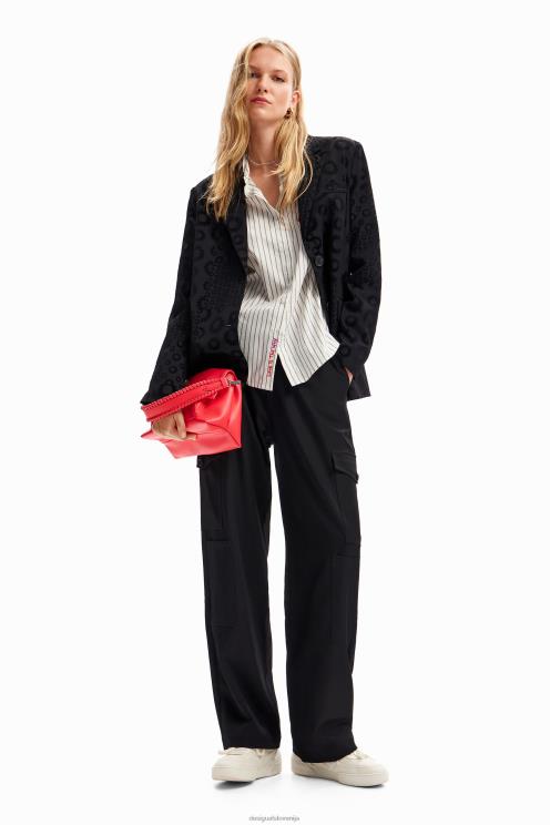 oblačila NFXLT189 ženske Desigual blazer z geometrijskimi kosmiči