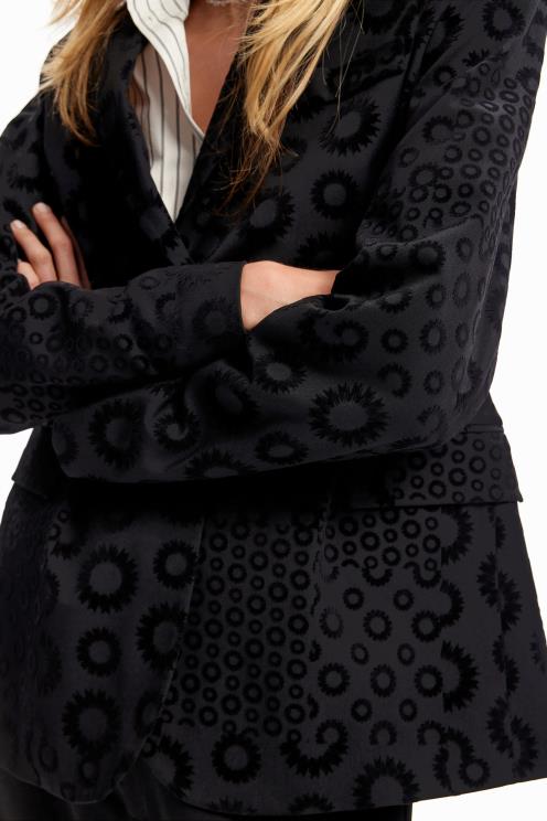 oblačila NFXLT189 ženske Desigual blazer z geometrijskimi kosmiči