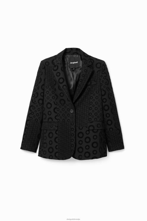 oblačila NFXLT189 ženske Desigual blazer z geometrijskimi kosmiči