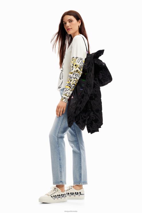 oblačila NFXLT190 ženske Desigual prešit plašč mickey mouse