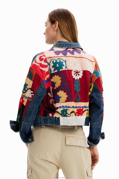 oblačila NFXLT289 ženske Desigual tovornjakarska jakna iz etničnega jeansa