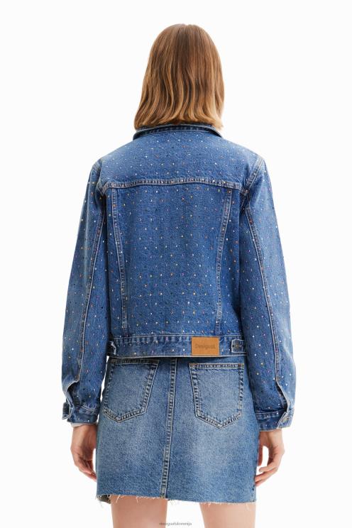 oblačila NFXLT339 ženske Desigual tovornjakarska jakna iz jeansa z jeklenkami