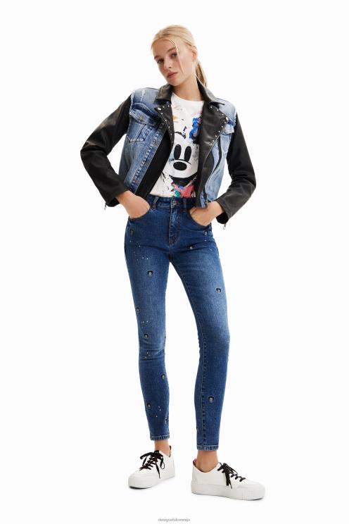 oblačila NFXLT371 ženske Desigual Mickey Mouse hibridna denim jakna