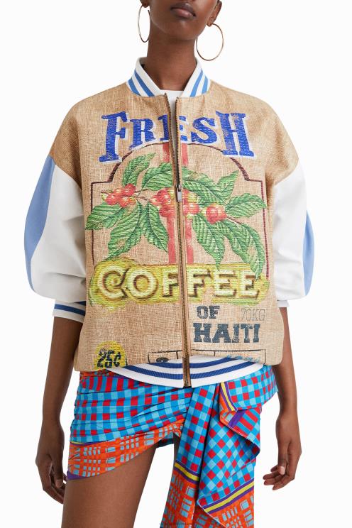 oblačila NFXLT377 ženske Desigual bomber jakna stella jean