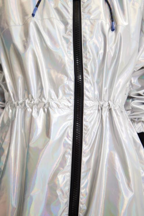 oblačila NFXLT447 ženske Desigual kovinska parka s kapuco